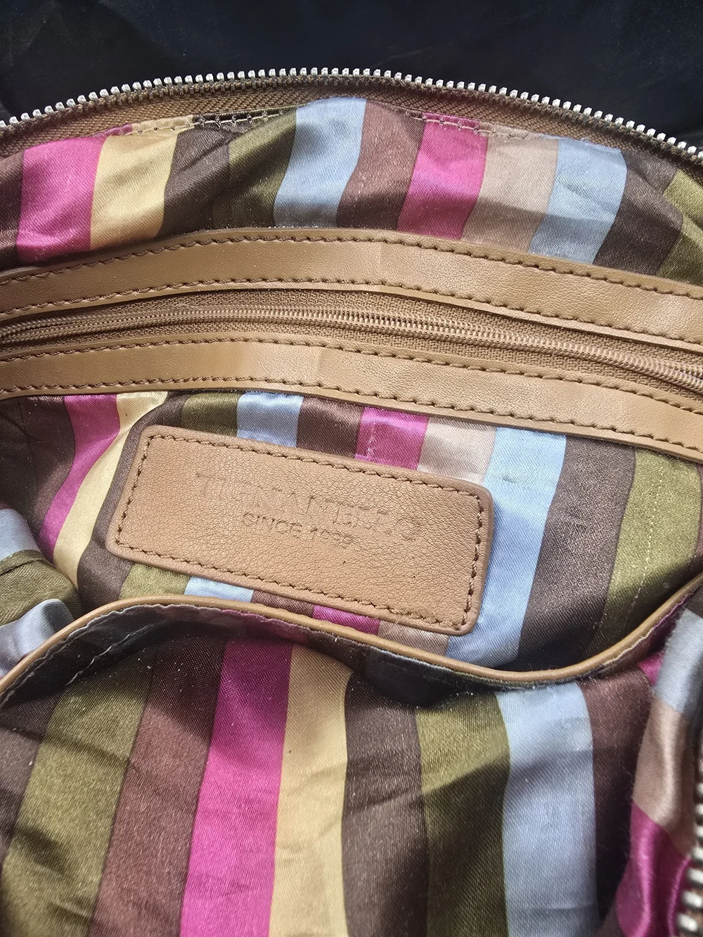 Tianello‎ Camel/Tan Leather Hobo Satchel